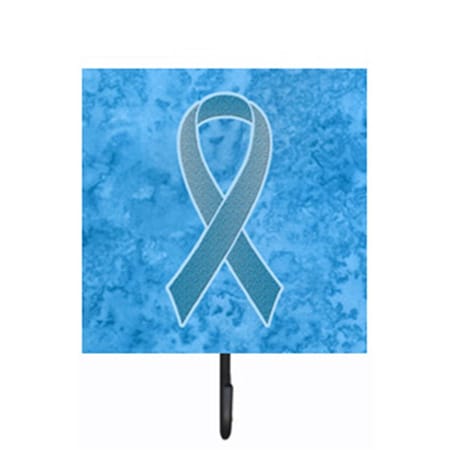 Micasa 4.25 W x 7 H In. Blue Ribbon for Prostate Cancer Awareness Leash or Key Holder MI759137